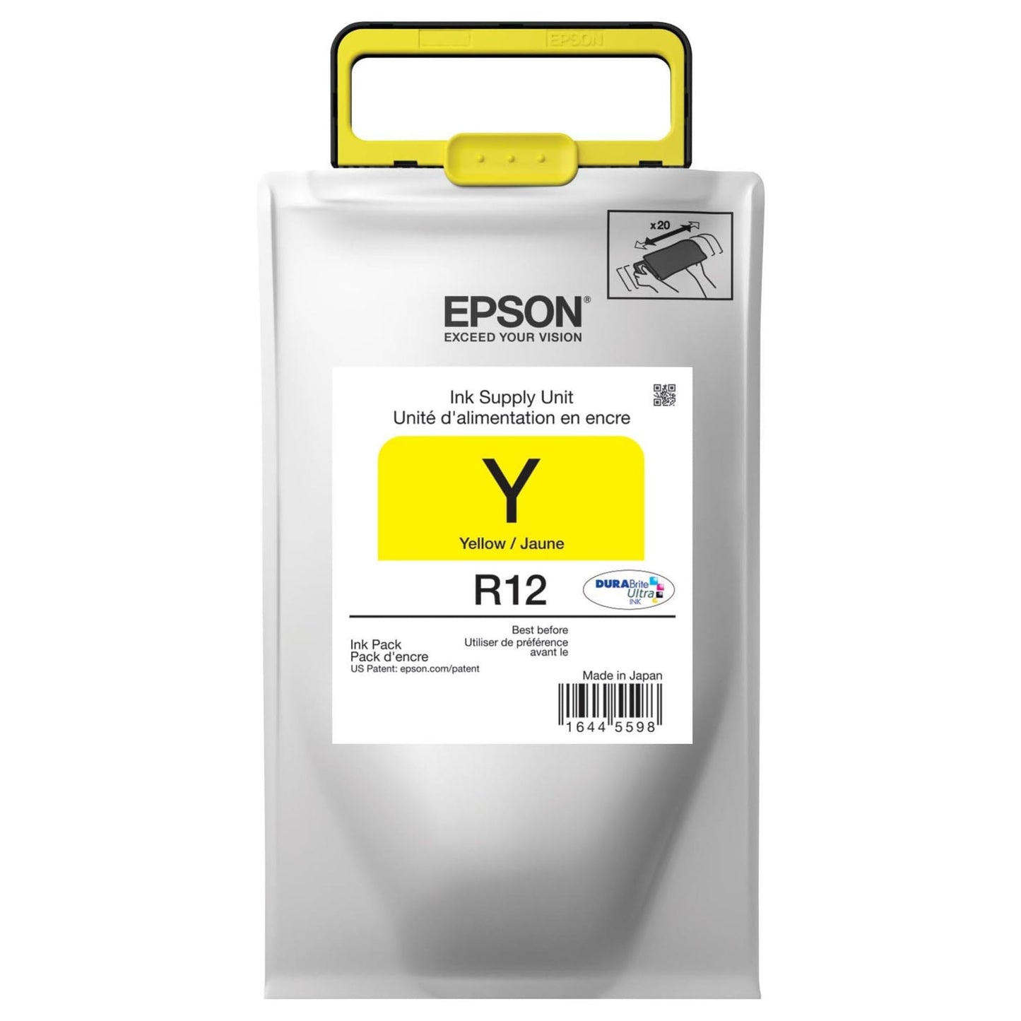 Epson DURABrite Ultra Standard Capacity, Yellow -Ink (TR12420)