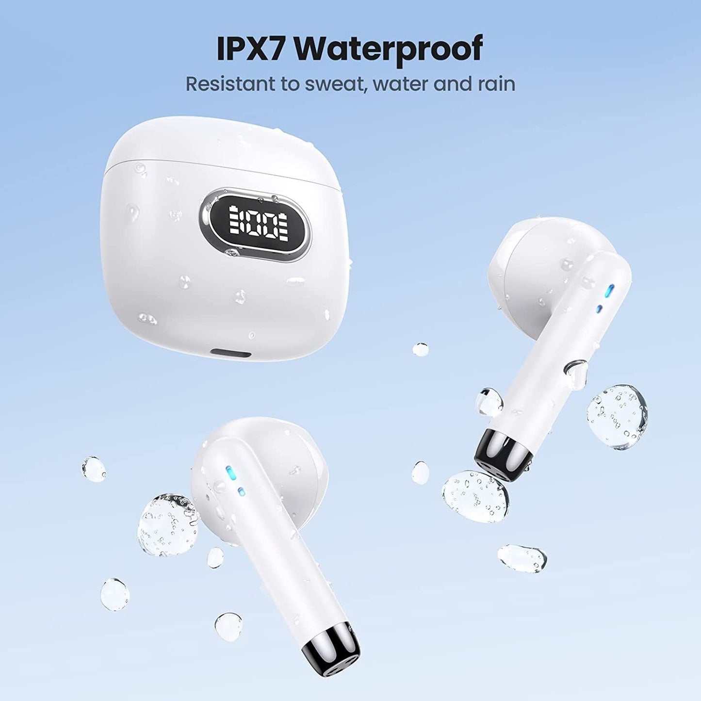 SGNICS Wireless Earbuds, for Nokia X100 Touch Control with Charging Case IPX5 Sweat-Proof TWS Stereo Earphones Hi-Fi Deep Bass Noise Cancellation…