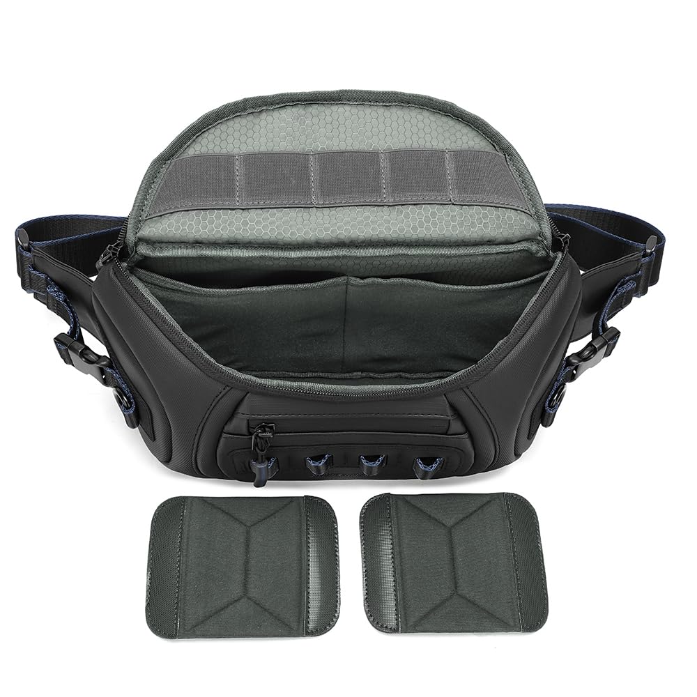 peacechaos Compact Camera Sling Bag for Mirrorless & Small DSLR - Waterproof Crossbody Camera Bag with Adjustable Strap & Removable Dividers