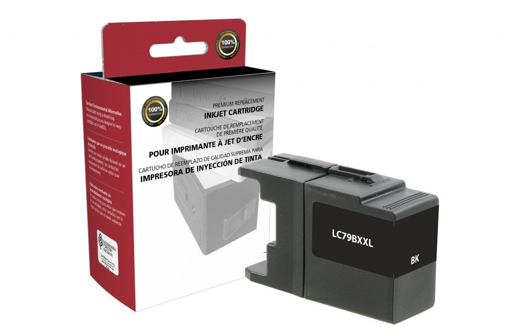 Brother LC79BK Replacement Inkjet Printer Cartridge by West Point for The Brother MFC-J6510DW / MFC-J6710DW / MFC-J6910DW Inkjet Printers. TAA