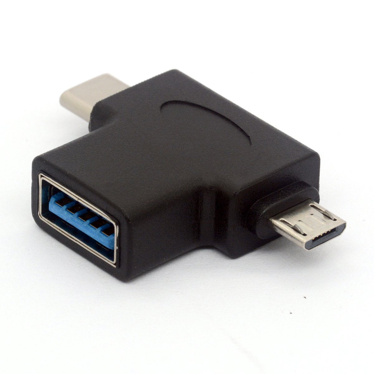 BSHTU 2in1 Micro USB 3.0 and 2.0 Type C OTG Adapter, USB-C Male Micro USB Male to USB-A 3.0 Female Converter On The Go for Android Google Nexus…