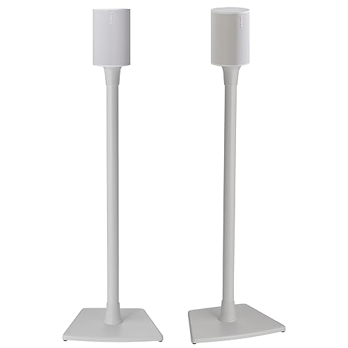 Sanus Wireless Speaker Stand for Sonos Era 100™ - Pair White |, Perfect Stand Setup for Easy and Secure Mounting of New Sonos Era 100™ Speakers
