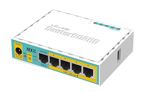 Mikrotik hEX PoE lite RB750UPr2 SOHO Router RouterOS L4 with 5X ethernet Ports 1x USB 2.0