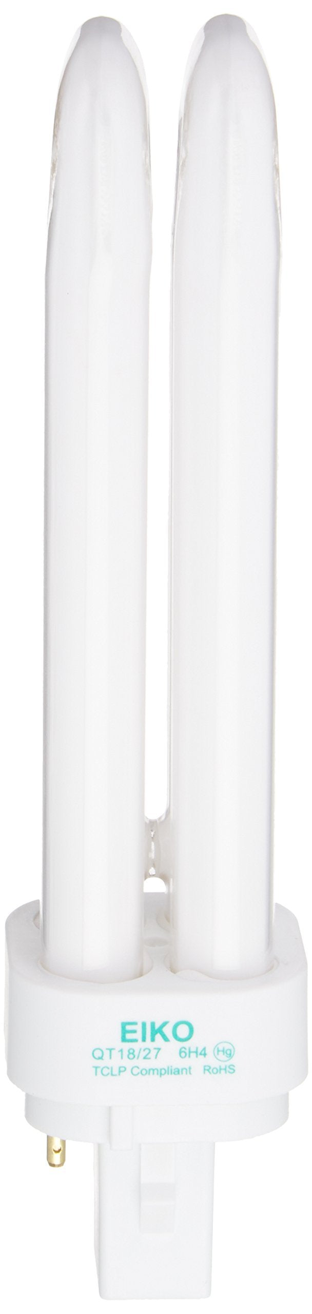 Eiko QT18/27 18W Quad-Tube 2700K G24D2 Base Fluorescent Halogen Bulbs