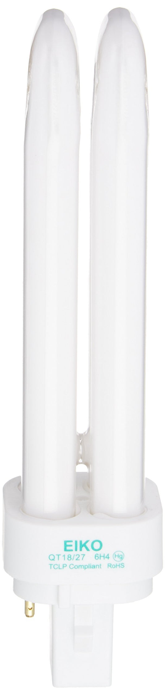 Eiko QT18/27 18W Quad-Tube 2700K G24D2 Base Fluorescent Halogen Bulbs