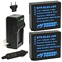Wasabi Power 2-Pack Batteries and Charger for Leica BP-DC15, C-Lux, D-Lux 7, 8, Type 109