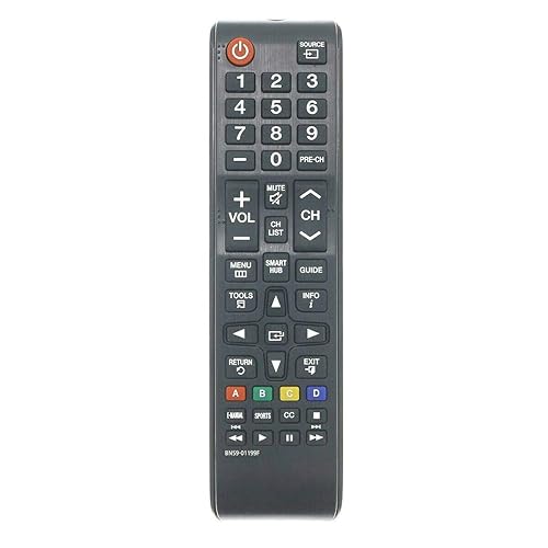Replacement TV Remote Control Controller for Samsung UE40J5202 UN43J5202AFXZA UE48J5202 1080p Smart LED HDTV