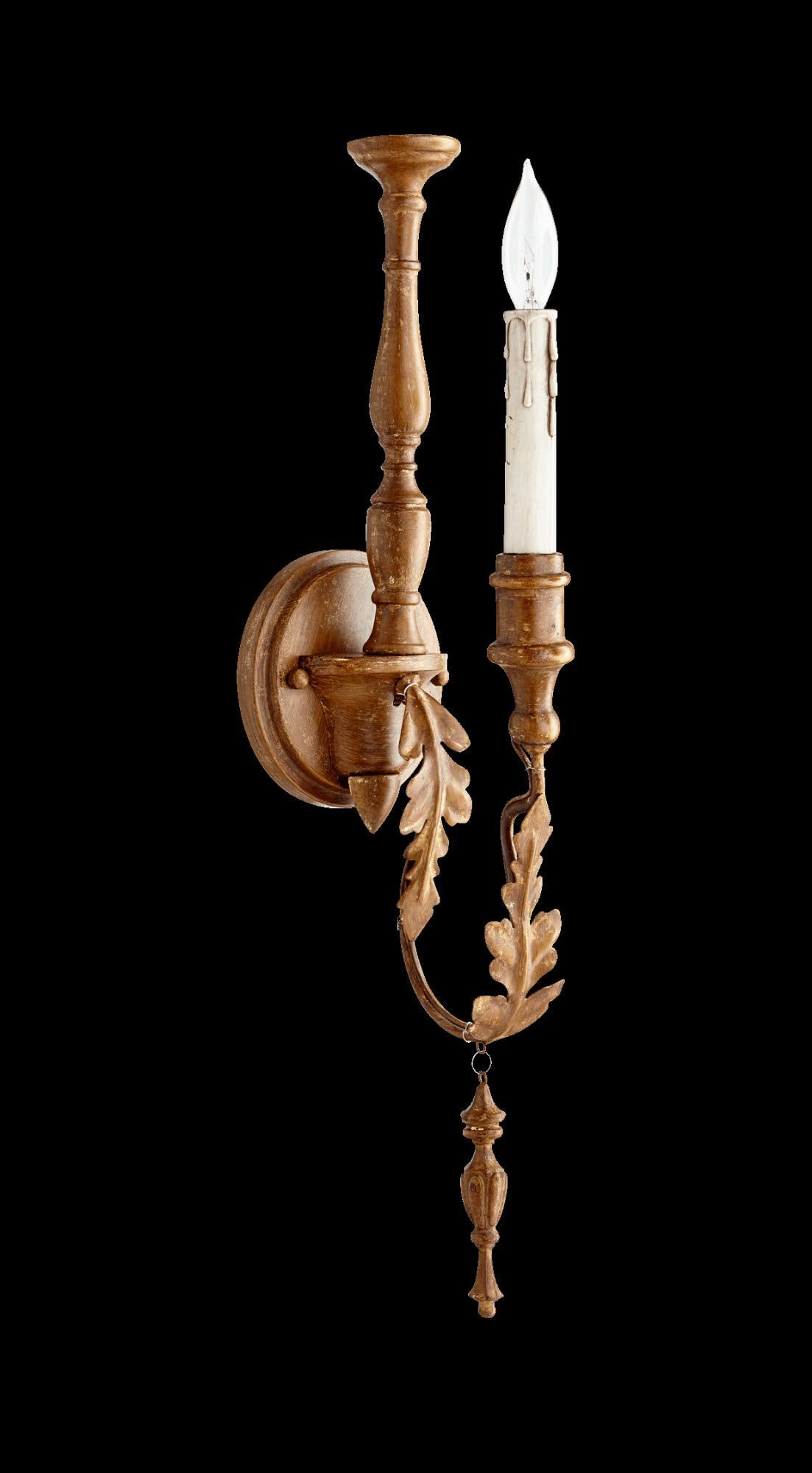 Quorum Lighting 5406-1-94, Salento Torchiere Wall Sconce Lighting, 20 Watts, French Umber