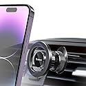Esoulk] Magnetic Car Mount for iPhone & Samsung Galaxy, MagSafe-Compatible Phone Holder for Car Vent with Strong Magnetic Hold, Compact Air Vent Mount
