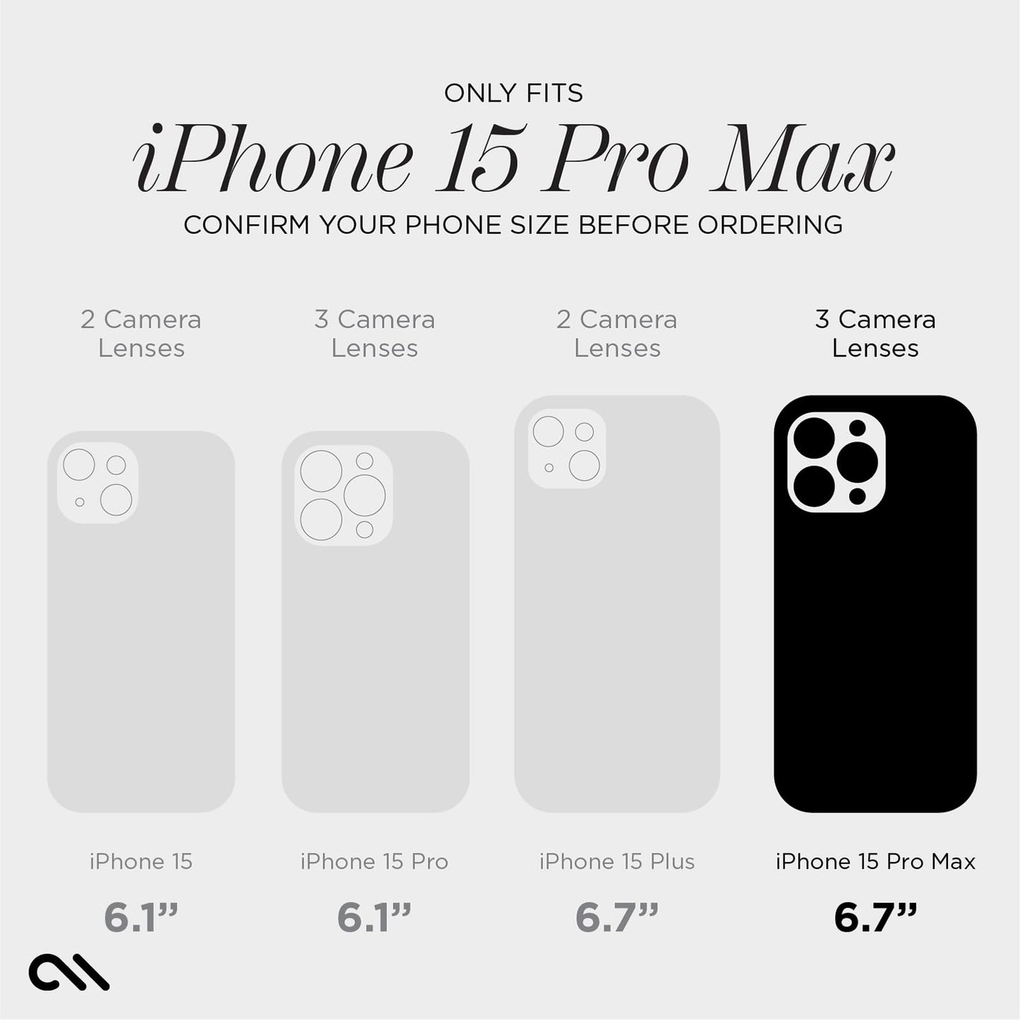Case-Mate iPhone 15 Pro Max Case - Sheer Crystal Champagne Gold [12ft Drop Protection] [Wireless Charging Compatible] Luxury Cover w/Cute Bling