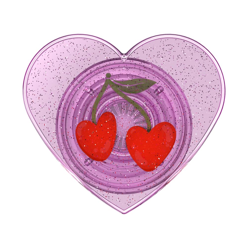 PopSockets Adhesive Phone Grip, Holder, Phone Stand, Heart - Sugar Plum