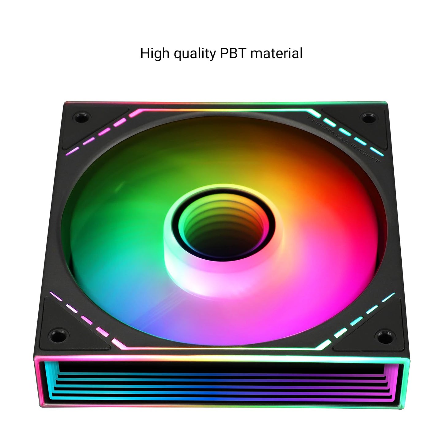 Thermalright TL-M12-S CPU ARGB Cooler - 120mm Case Fan with ARGB Side Mirror Light, PWM 4pin Connector, Silent S-FDB Bearing Desktop Cooling Fan
