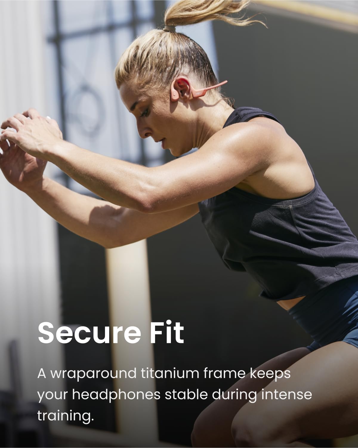 SHOKZ OpenRun Pro - Open-Ear Bluetooth Bone Conduction Sport Headphones (Renewed)