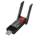 Panda Wireless PAU0F AXE3000 Tri Band (2.4/5 / 6 GHz) WiFi 6E USB 3.0 Adapter - Windows 10/11, Zorin, MX Linux, EndeavourOS, Mint, Ubuntu, Manjaro
