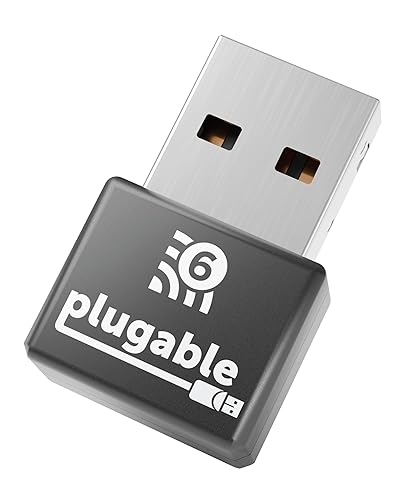 Plugable USB WiFi Adapter AX180 (RTL8832BU) - Dual-Band 2.4/5GHz, USB 2.0 for Windows 10/11, Driverless Plug and Play for Windows