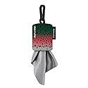 SPUDZ Classic Microfiber Lens Cleaner - Clip-On Pouch, Washable - for Binoculars, Scopes, Glasses, Screens | Mountain Rainbow, 6 x 6 Inch