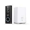 Eufy Security, Wireless Video Doorbell (Battery-Powered) with 2K HD, No Monthly Fee, On-Device AI for Human Detection, 2-Way Audio, Simple