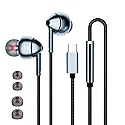 USB C Headphones for Samsung Galaxy S23 FE S22 S21 S20 A53 A54 Wired Earbuds in-Ear Type C Earphone with Microphone Volume Control Bass Stereo Noise…