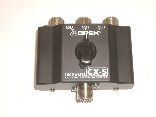 RK-OPEK CX5 3 POSITION ANTENNA COAX COAXIAL SWITCH w/SO-239 1KW CB HAM RADIO