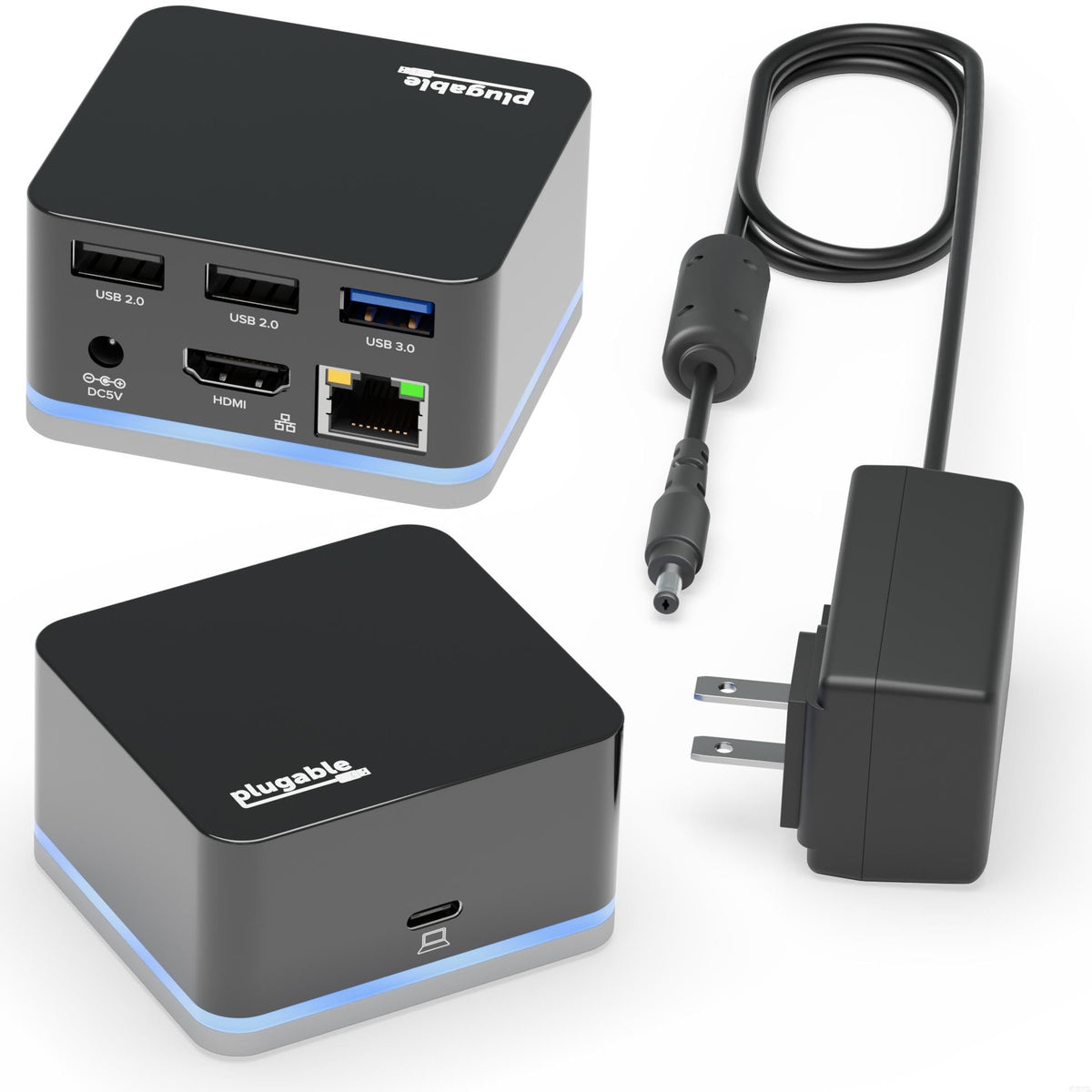 Plugable USB-C Wired Cube Mini Docking Station