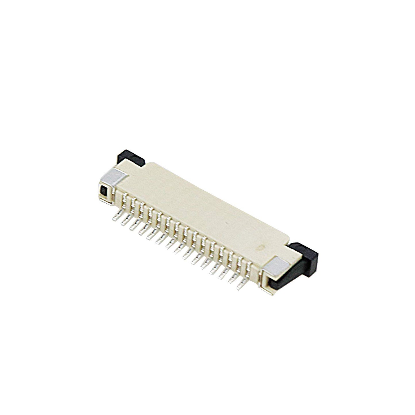 Dahszhi FPC/FFC Ribbon Cable Connectors 15 Pin 1.0mm Pitch Single Row Bottom Port Flat Socket Connector - 10pcs