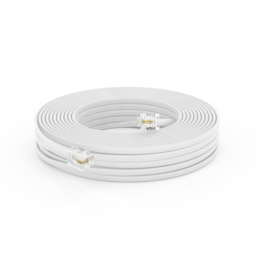 THE CIMPLE CO Phone Cord for Landline, 100 FT, Modular Telephone Extension Line, 2 Conductor (2 Pin, 1 Line) Cable, Works with FAX, AIO, and Other