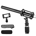 BOYA XLR Microphone BY-BM6060 Super-Cardioid Shotgun Condenser Microphone with 24 48V Phantom Power for Camera Film Interview ENG/EFP Outdoor