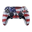 MightySkins Skin Compatible with PS5 DualSense Edge Controller - American Flag | Protective, Durable, and Unique Vinyl Decal wrap Cover | Easy