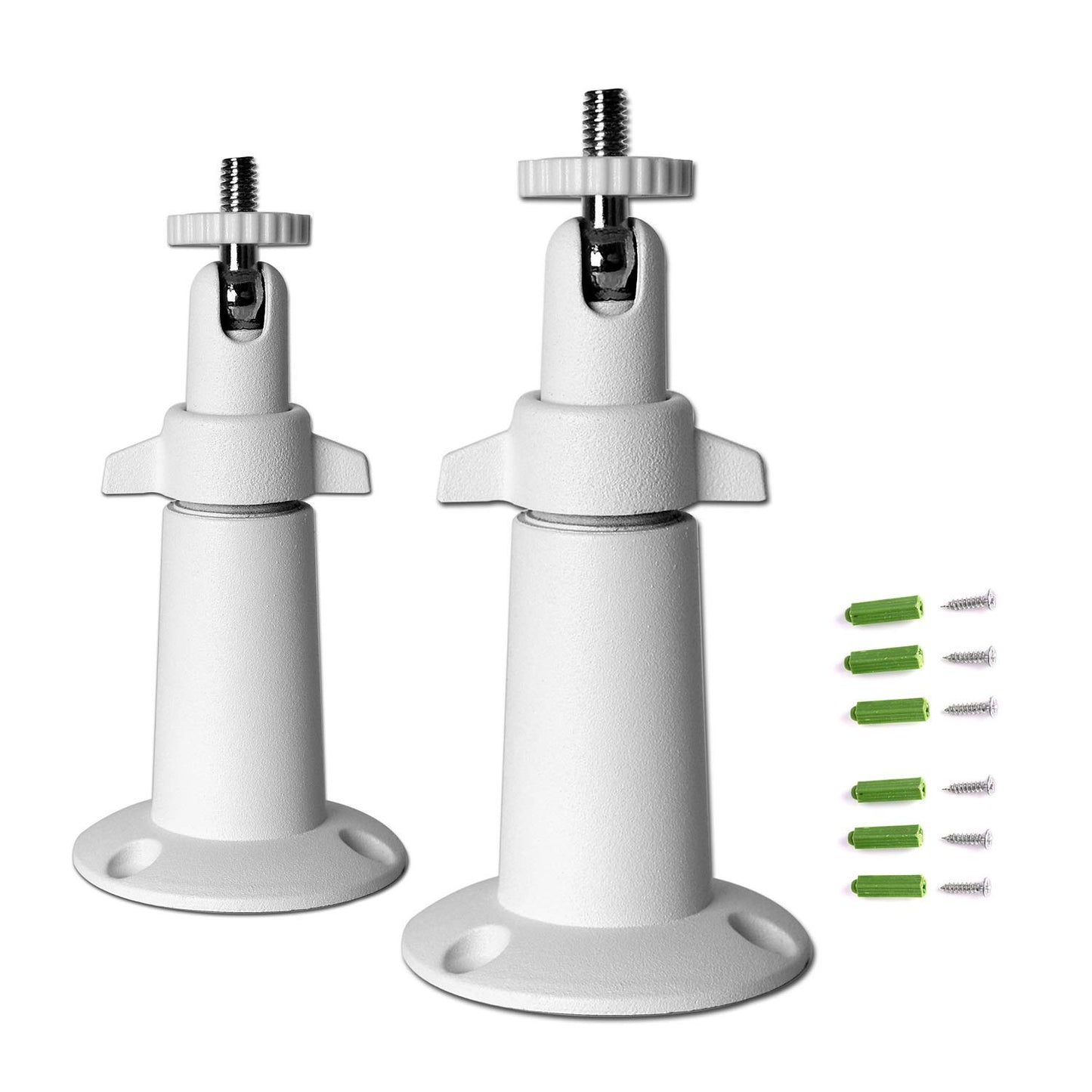 Security Camera Wall Mount Bracket (1/4'') Adjustable Indoor/Outdoor Mount Compatible with Arlo, WYZE, Amcrest, TENVIS, Faleemi, Wansview, CCTV Camera