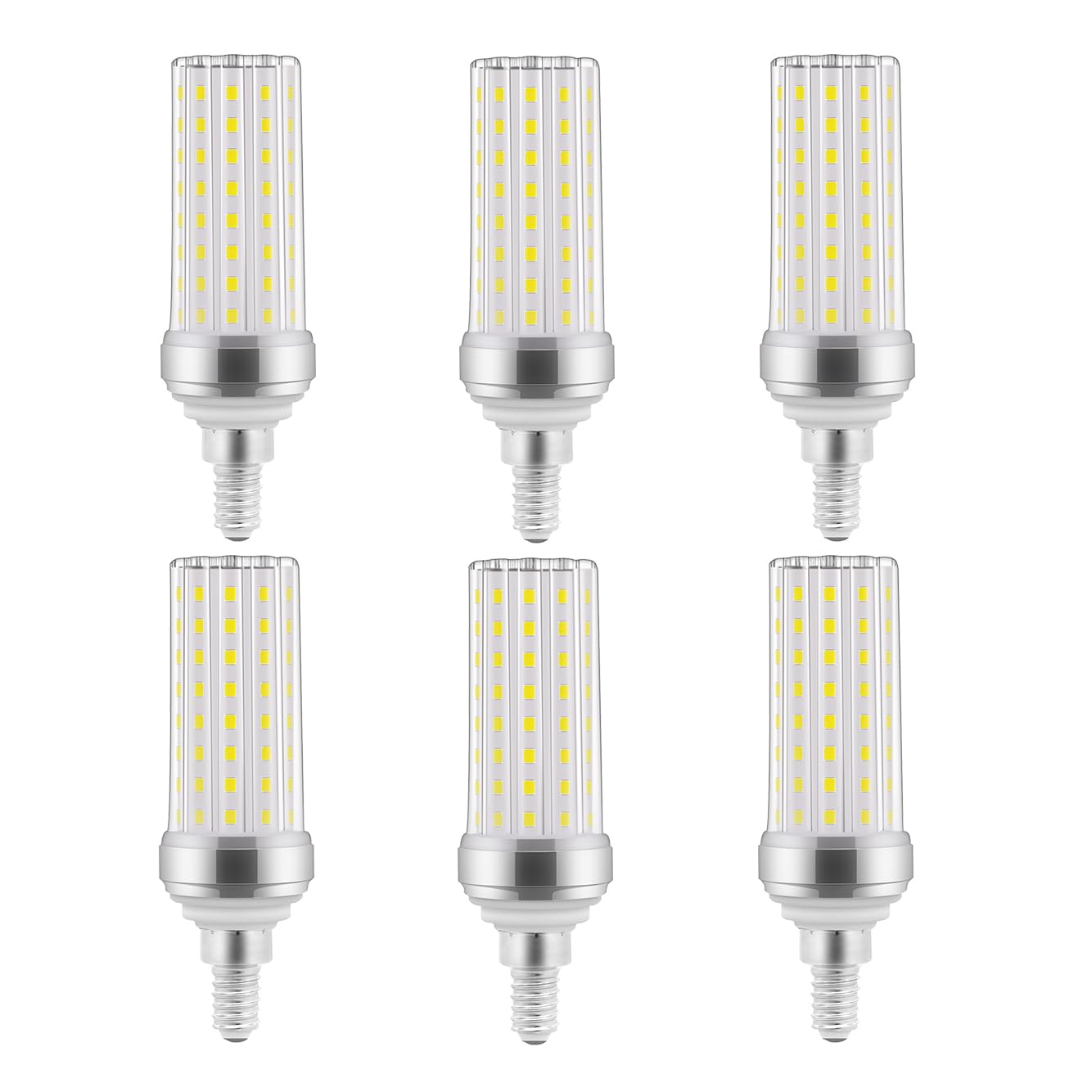 stvono 6 Pack E12 LED Bulb 20W, 150W Equivalent Candelabra Light Bulbs, 6000K Daylight, 2000LM, Non-Dimmable, Ceiling Fan Light Bulbs, Chandelier