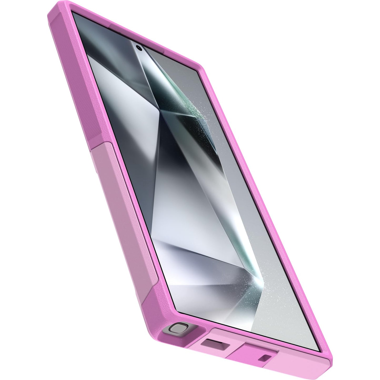 OtterBox Samsung Galaxy S24 Ultra Commuter Series Case - Run Wildflower (Pink), Slim & Tough, Pocket-Friendly, with Port Protection