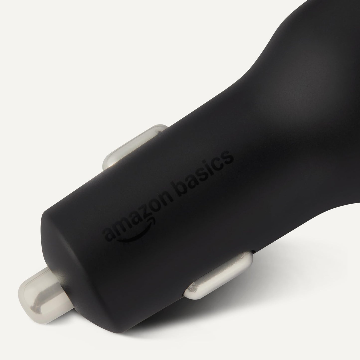 Amazon Basics Fast-Charging Car Charger, Dual-Port, 1 USB-C + 1 USB-A, 48W, Black