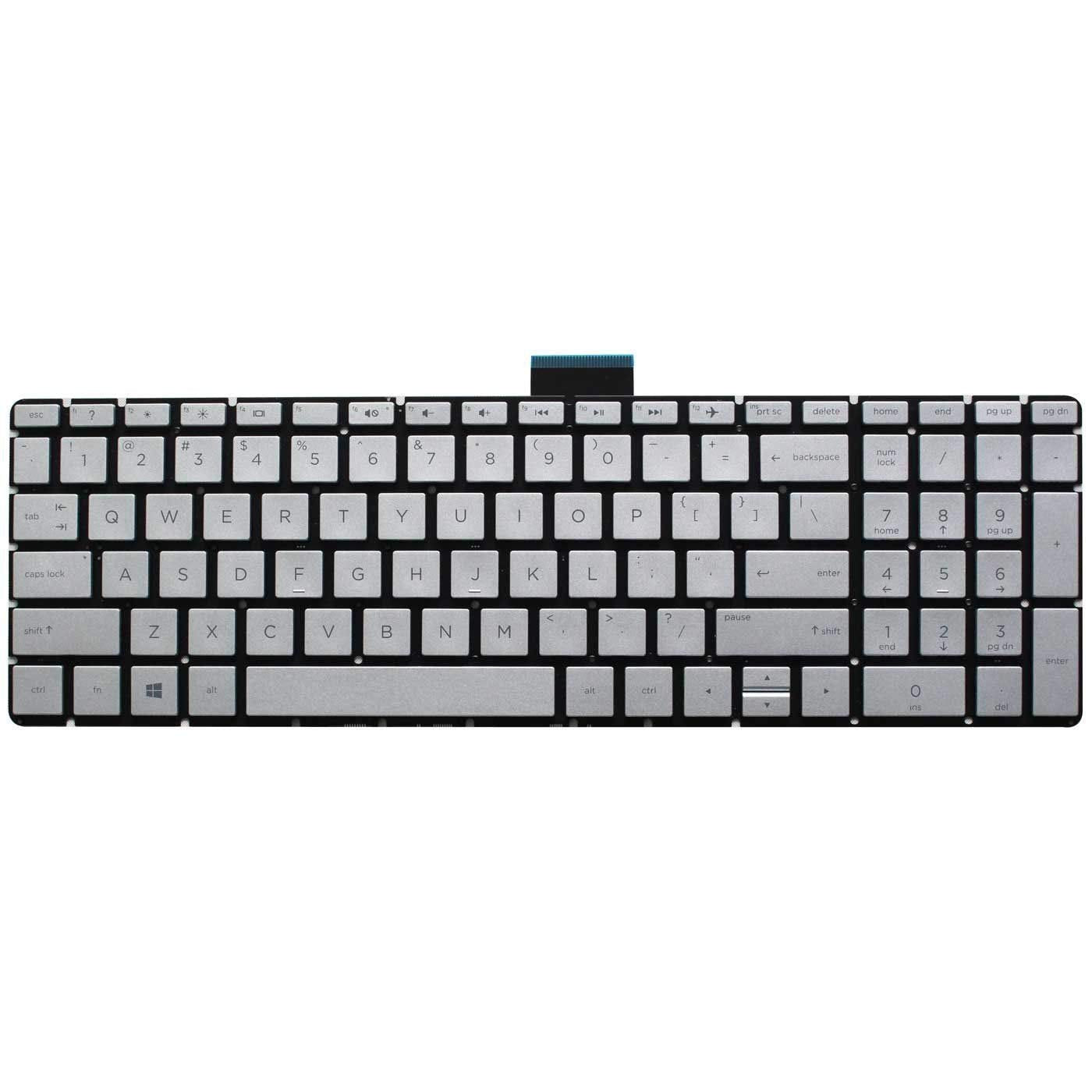 New US Silver Keyboard (Without Frame) Replacement for HP 15-BS 15-BS197CL 15-bs0xx 15-BS015DX 15-BS051OD 15-bs063nr 15-BS212WM 15-BS234WM 15-BS244WM