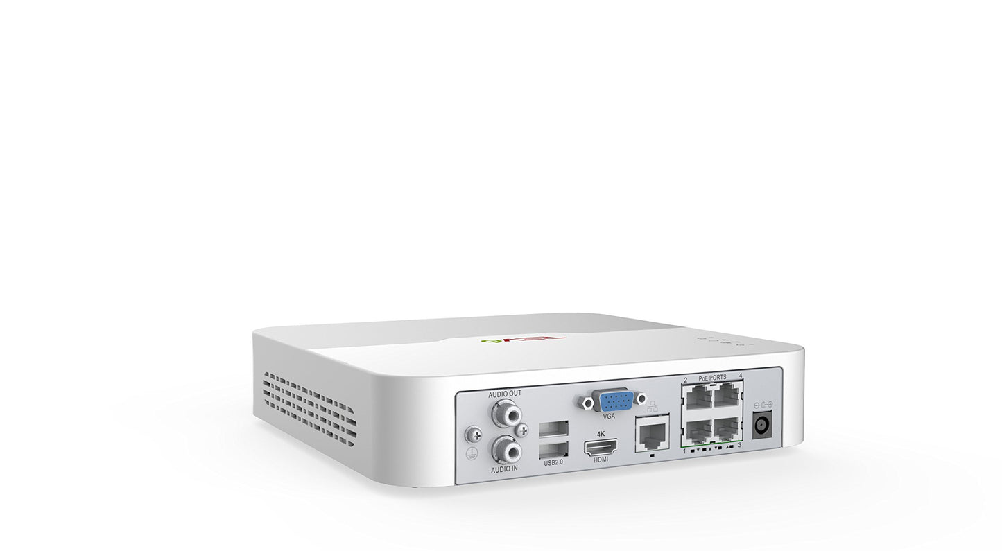 Revo America Ultra 4Ch. 1TB HDD 4K IP NVR Security System - Fixed Lens 2 x 4MP IP Bullet Cameras & 2 x 4MP Dome Camera - Remote Access via Smart