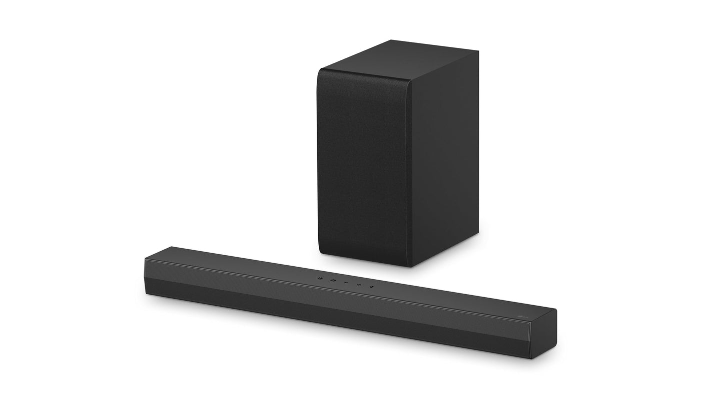 LG S40T 2.1 ch.Soundbar with Wireless Subwoofer, TV Synergy, Wow Interface, AI Sound Pro (2024 New Model) (Renewed)
