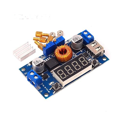 DC-DC XL4015 5A Digital LED Drive Lithum Battery Charger Module CC/CV USB Step Down Buck Converter with Voltmeter Ammeter by Envistia Mall