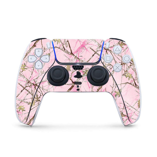 MightySkins Glossy Glitter Gaming Skin for PS5 / PlayStation 5 Controller - Conceal Pink | Durable High-Gloss Glitter Finish | Easy to Apply
