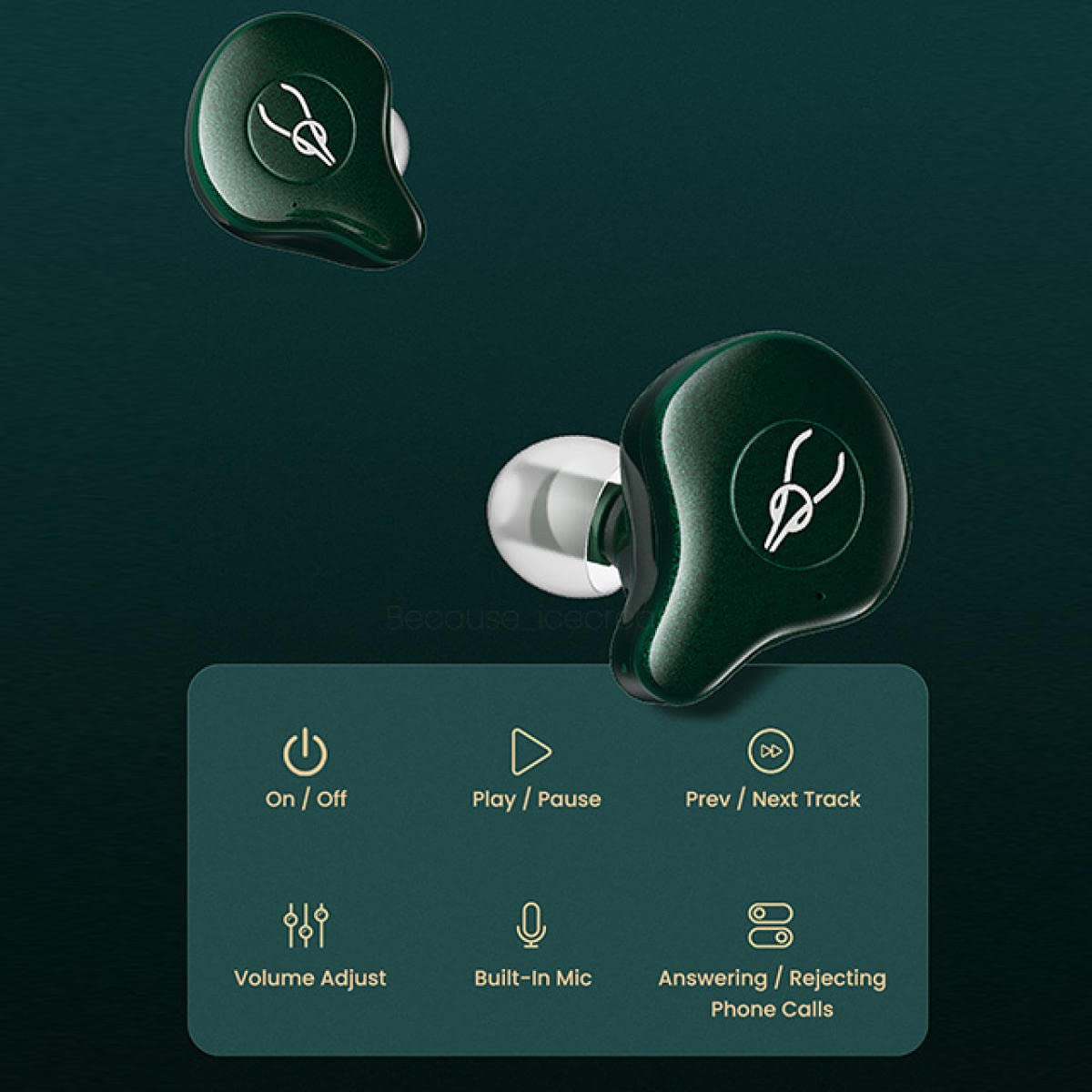 Sabbat E12 Ultra Wireless Earbuds Bluetooth 5.2, HiFi Stereo Sound with Deep Bass&Crystal Clear Treble, ENC Noise Cancelling Mic, Secure In-Ear…