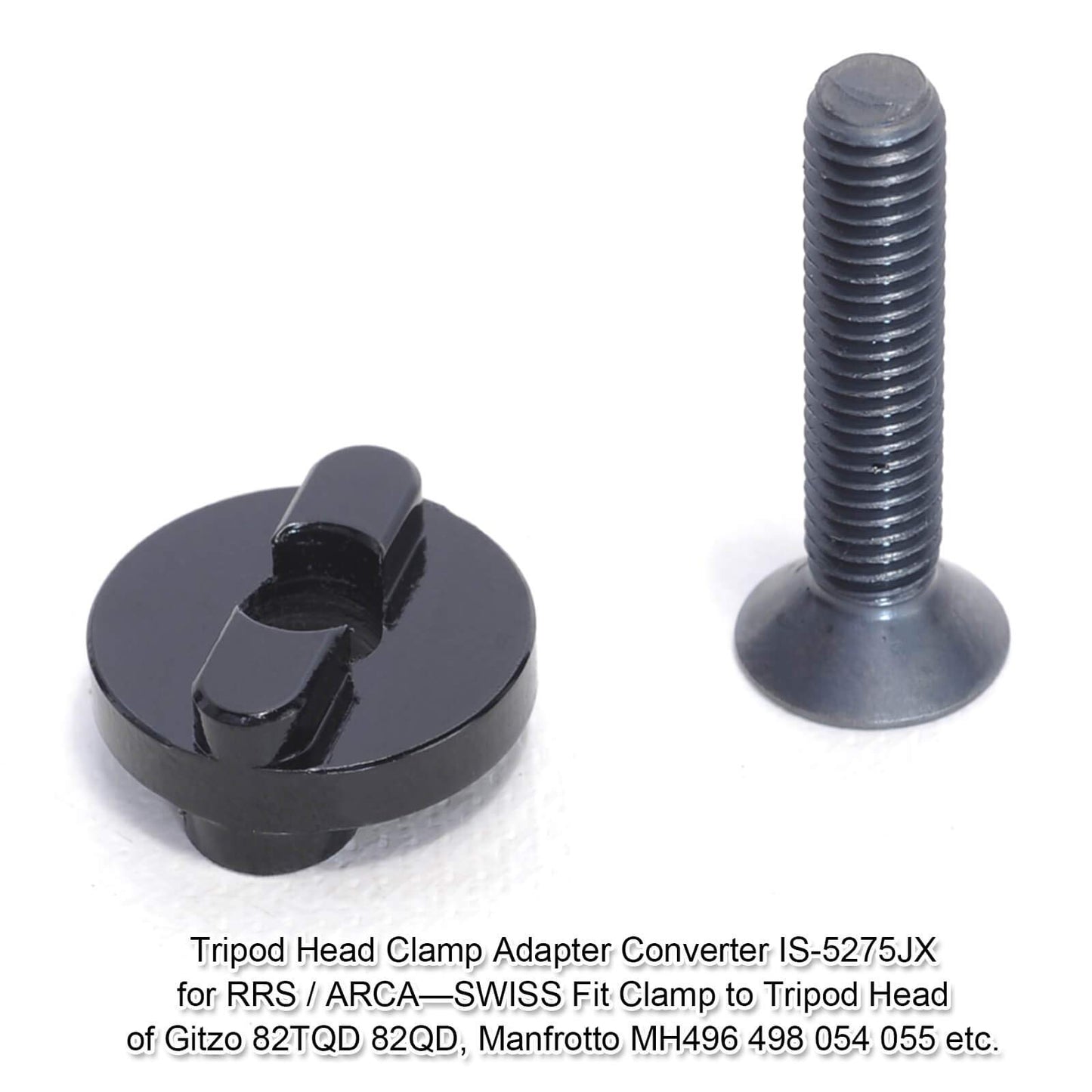 iShoot Tripod Head Clamp Adapter Converter Compatible with & for ARCA-Swiss Fit Clamp Use to Tripod Ball Head of Gitzo 82TQD 82QD, Manfrotto MH490 492