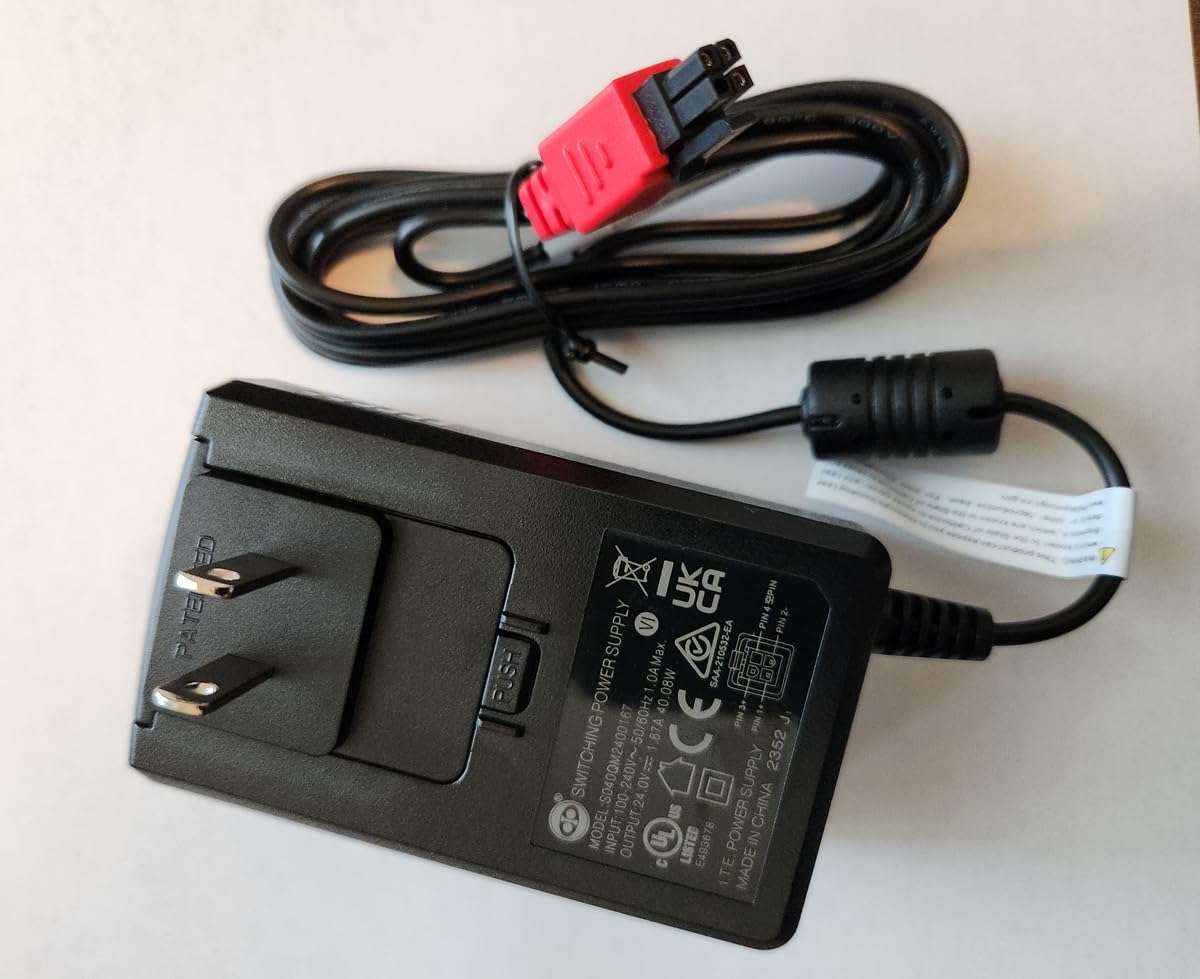 Sierra Wireless Semtech AirLink 6001503 AC Adapter for The XR60 Router, 24 VDC (Red Connector)