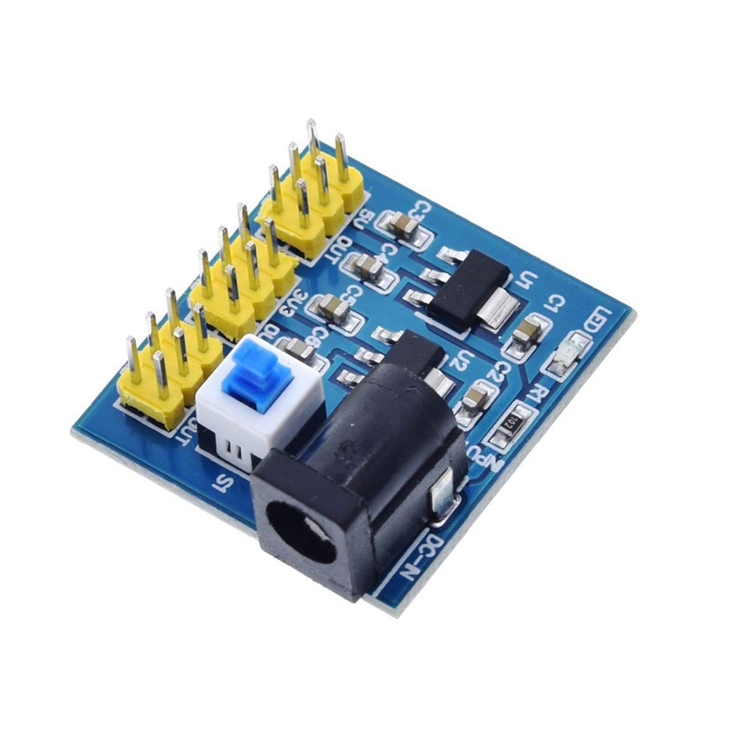 KEAcvise 5Pieces DC-DC Power Module, 12V to 3.3V/5V/12V Triple Output, 6V-12V Input, 800mA Max Current