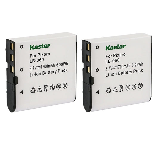 Kastar 2X Battery Replacement for VJIANGER 4K Digital Camera, 4K WiFi Digital Camera, 1080P Camcorder, 1080P Video Camera, 4K Vlogging Camera