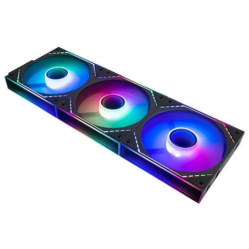 Thermalright TL-M12Q-S X3 Triple Pack ARGB Case Fan, Cable-Free Connection Between Fans, Customizable Infinity Mirror Lighting Effects,Simple Cable