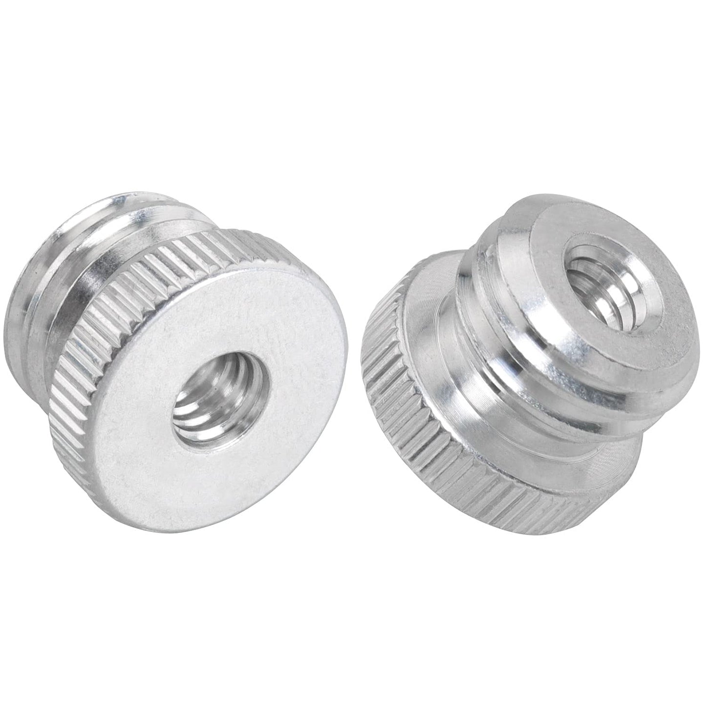 LUORNG 2PCS 1/4'' Female to 5/8'' Male Threaded Screw Adapter for Microphone Stand Mount Tripod Laser Level Adapter