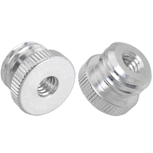 LUORNG 2PCS 1/4'' Female to 5/8'' Male Threaded Screw Adapter for Microphone Stand Mount Tripod Laser Level Adapter