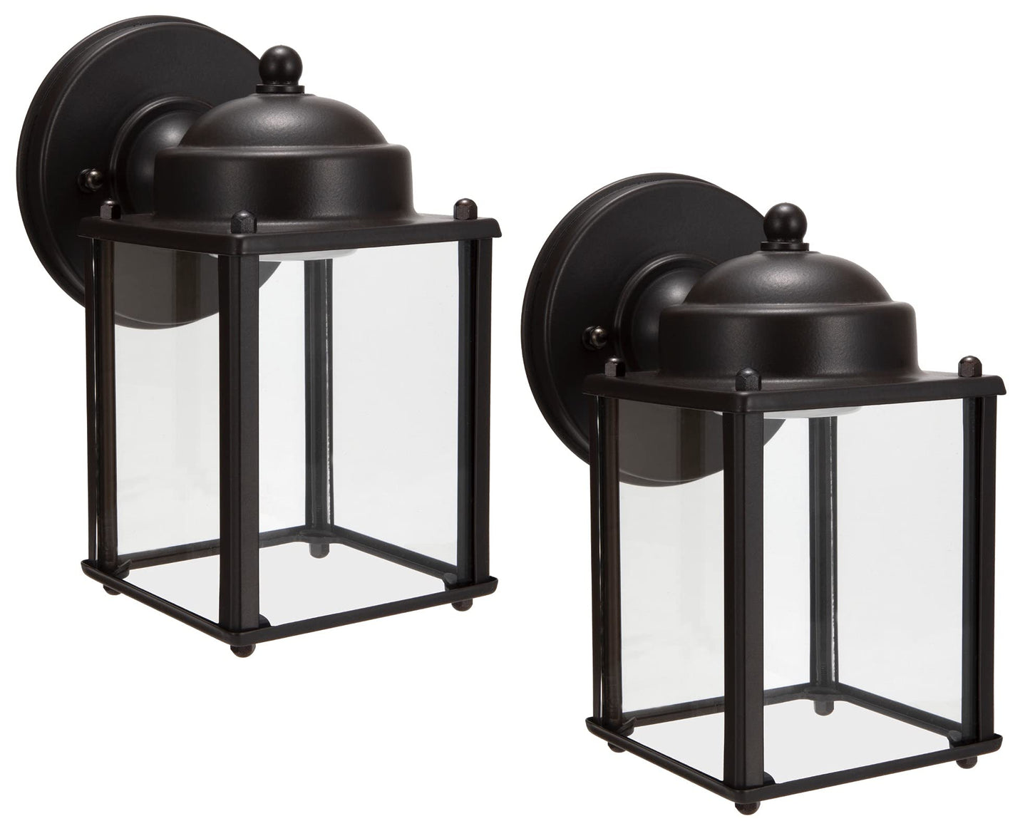 LIT-PaTH Outdoor LED Wall Lantern, Wall Sconce Porch Lighting Fixture, 3000K Warm White, 9.5W 800 Lumen, Aluminum Housing Plus Glass, Bronze Finish-2