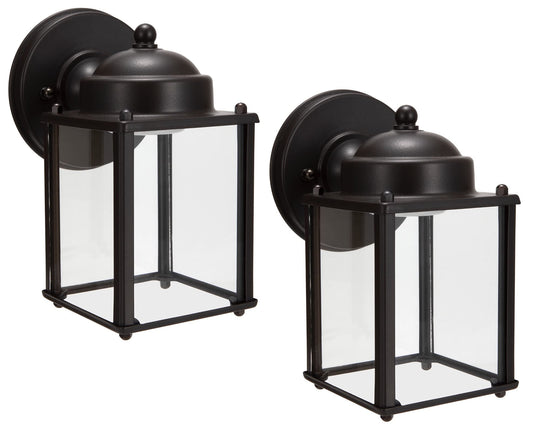 LIT-PaTH Outdoor LED Wall Lantern, Wall Sconce Porch Lighting Fixture, 3000K Warm White, 9.5W 800 Lumen, Aluminum Housing Plus Glass, Bronze Finish-2