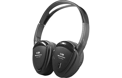 Soundstream VHP-12 2-Channel IR Foldable Headphones with Storage Case