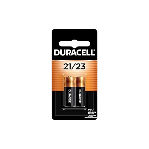 Duracell 21/23 12V Battery, 2 Count (Pack of 1), 21/23 12 Volt Alkaline Batteries, Long-Lasting, Key Fob, Alarm Sensor, Garage Door Openers, and More