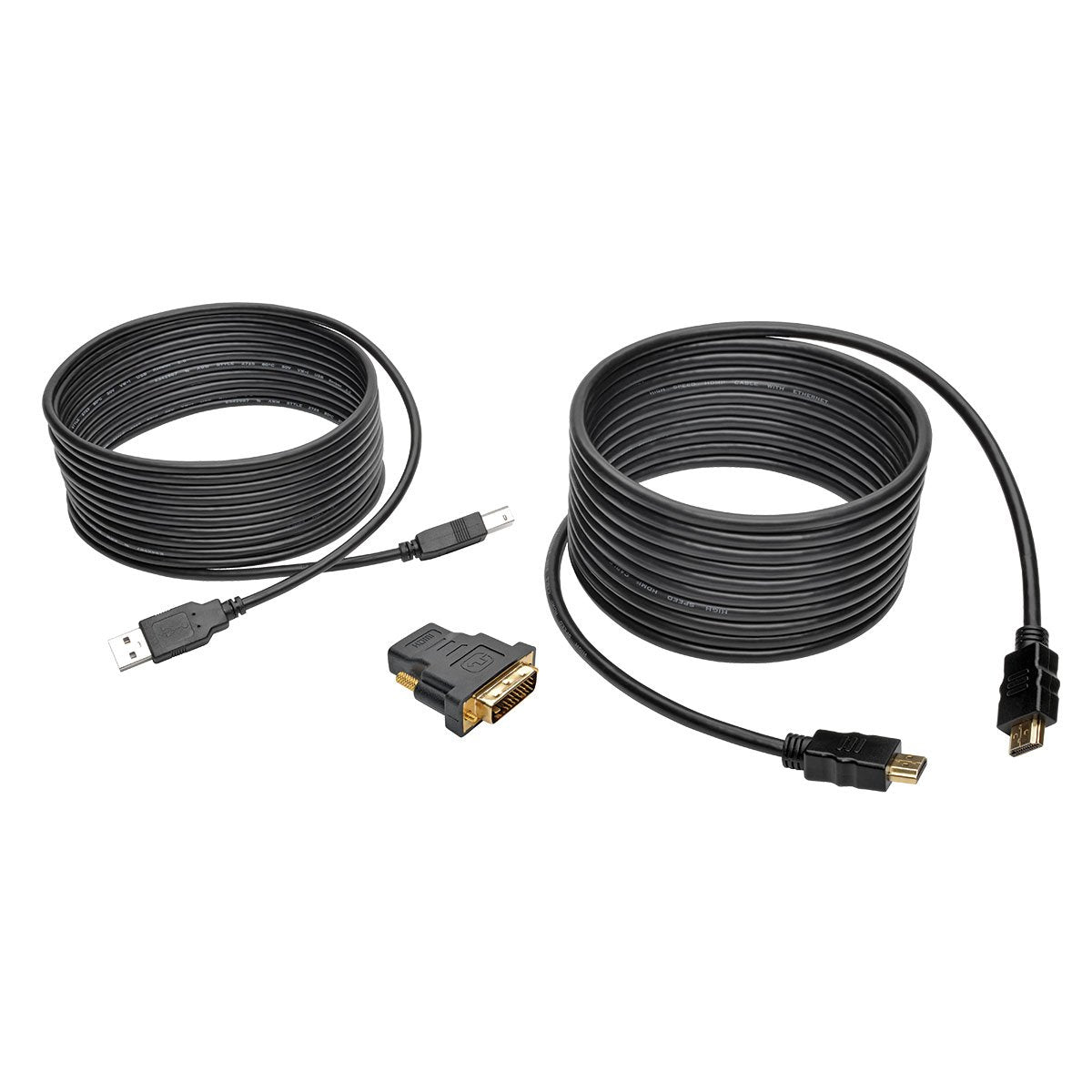 TRIPP LITE P782-015-DH HDMI DVI USB KVM Cable Kit, A/B Keyboard Video Mouse, 15'
